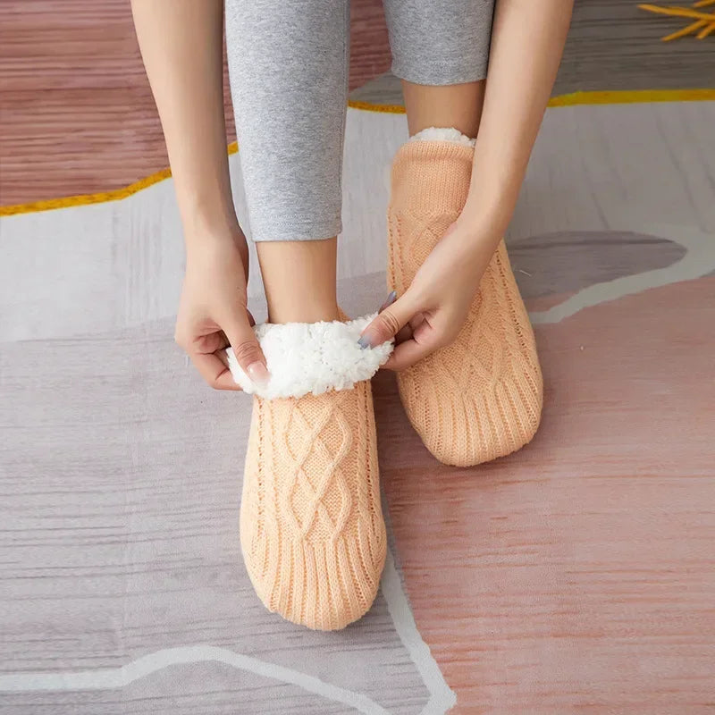 Winter Snow Socks Men Thicken Warm Home Bedroom Socks Slippers Man Non-Slip Foot Warmer Carpet knitted Socks Calcetines Hombre