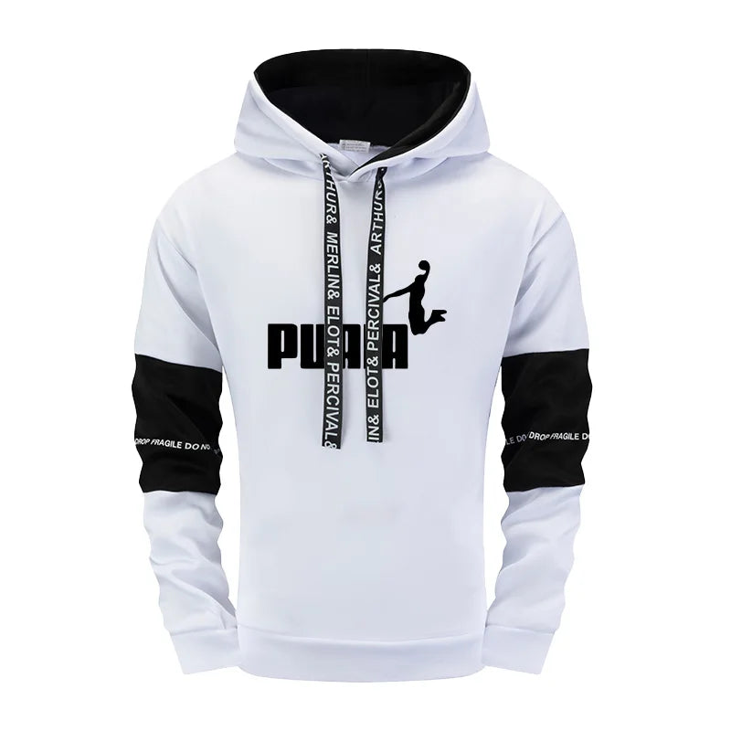 Fall Winter Daily Casual Sporty Jogger Set Urban Fashion Hoodie Sportswear 2025 New Men's Tracksuit Hooded Sweatshirt Sweatpants