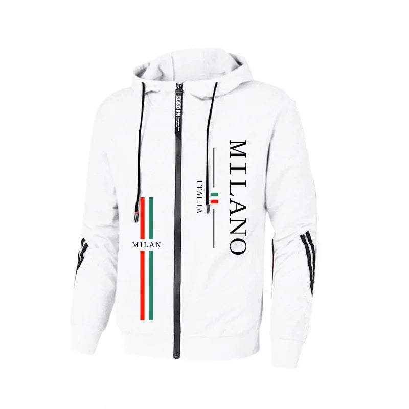 Fall Winter Daily Casual Sporty Jogger Set Fitness Jacket Outfit 2025 New Arrival Men's Tracksuit Zip-up Hoodie Black Sweatpants