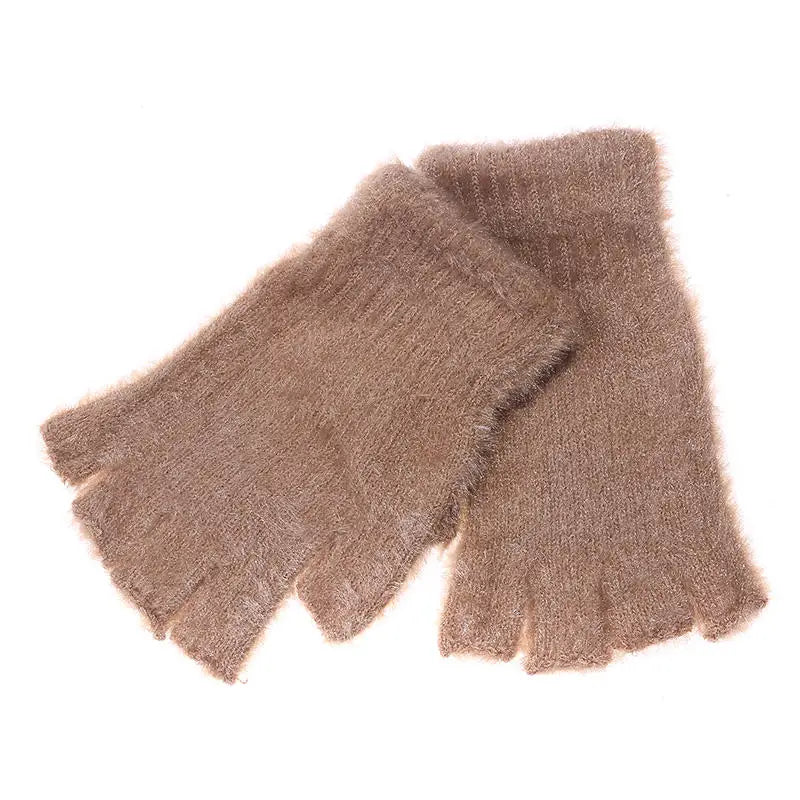 Children's Hat Scarf Gloves Suit Wool Monochrome Fried Dough Twists Warm Three Piece Children's Hat Scarf Gloves Suit