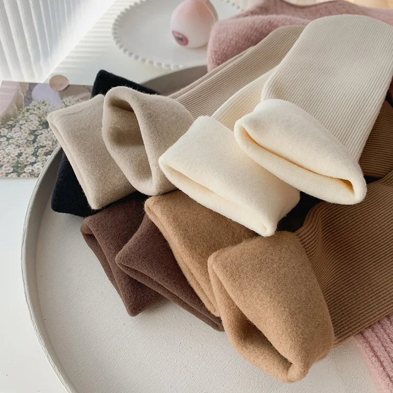 5 Pairs Snow Socks For Women Autumn Winter Socks With Fuzzy Thickened Warm Sleeping Floor Stockings Women's Solid Color Socks