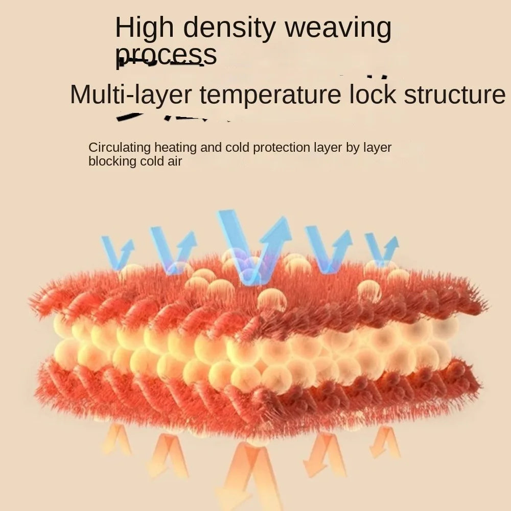 Neck Warmer Winter Beanie Hats Scarf Gloves Set Thicken Windproof Women Warm Knitted Hat Ear Protection Cold Proof