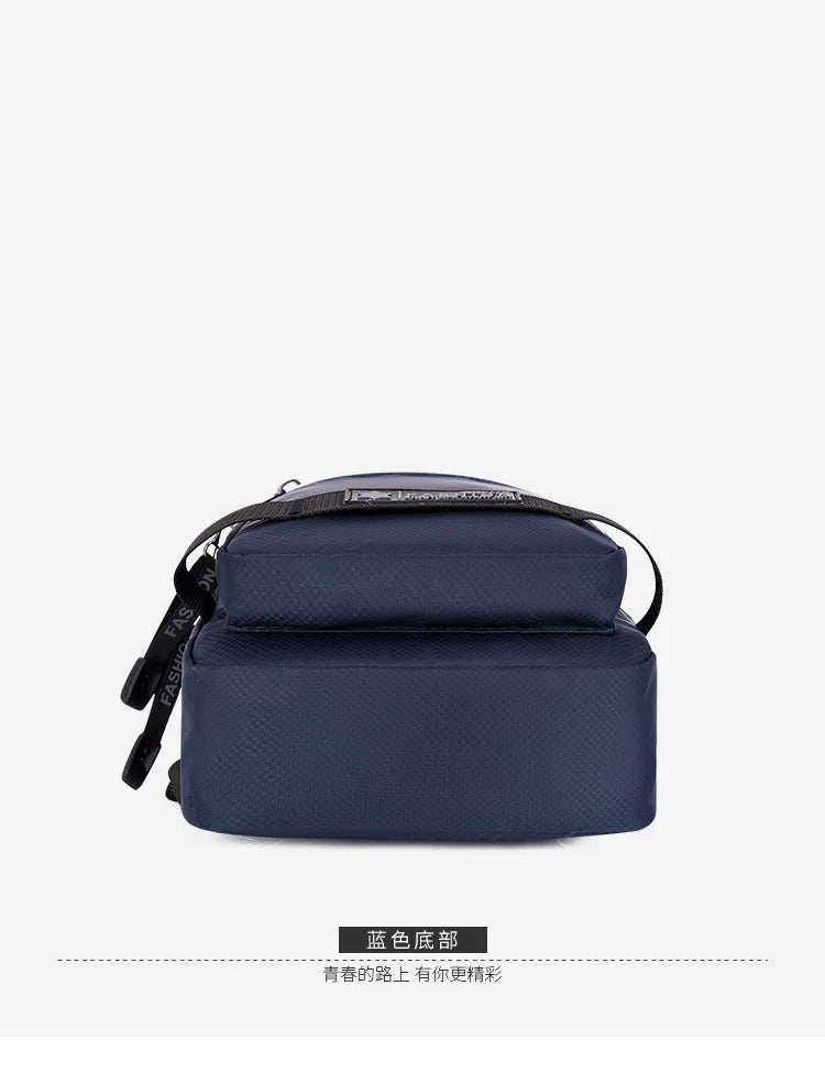 Chest Bag For Men New Large Capacity Shoulder Korean Version Travel Lightweight Nylon Crossbody Bag Backpack