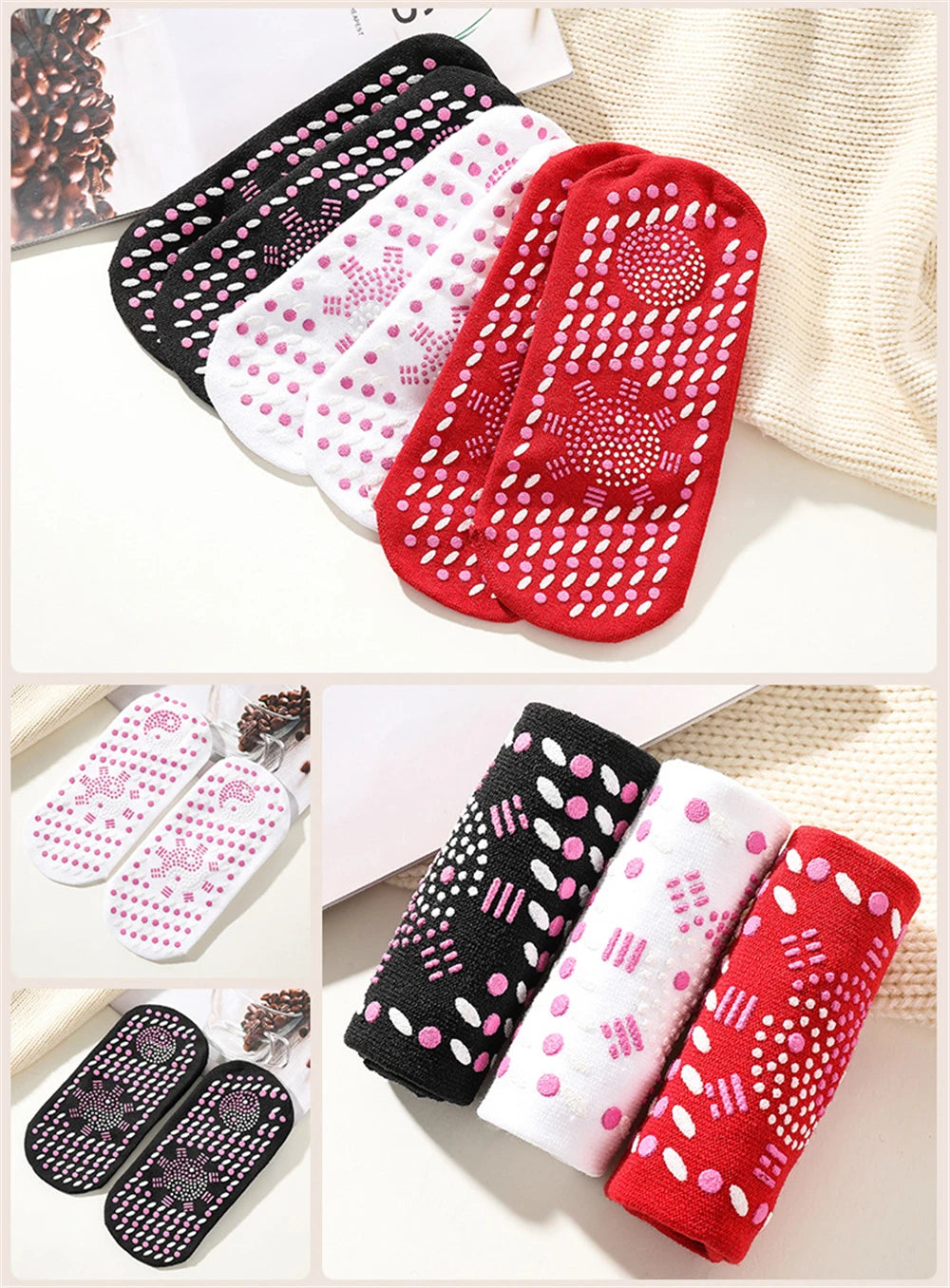 Winter Warm Magnetic Socks for Men and Women, Self-Heating Massage Therapy Comfortable Socks