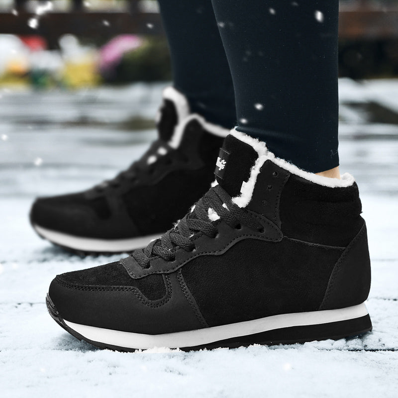 Winter Men Boots Casual Warm Ankle Boots Shoes for Man Sneakers Winter Plush Fur Woman Footwear Comfortable Platform Snow Boots
