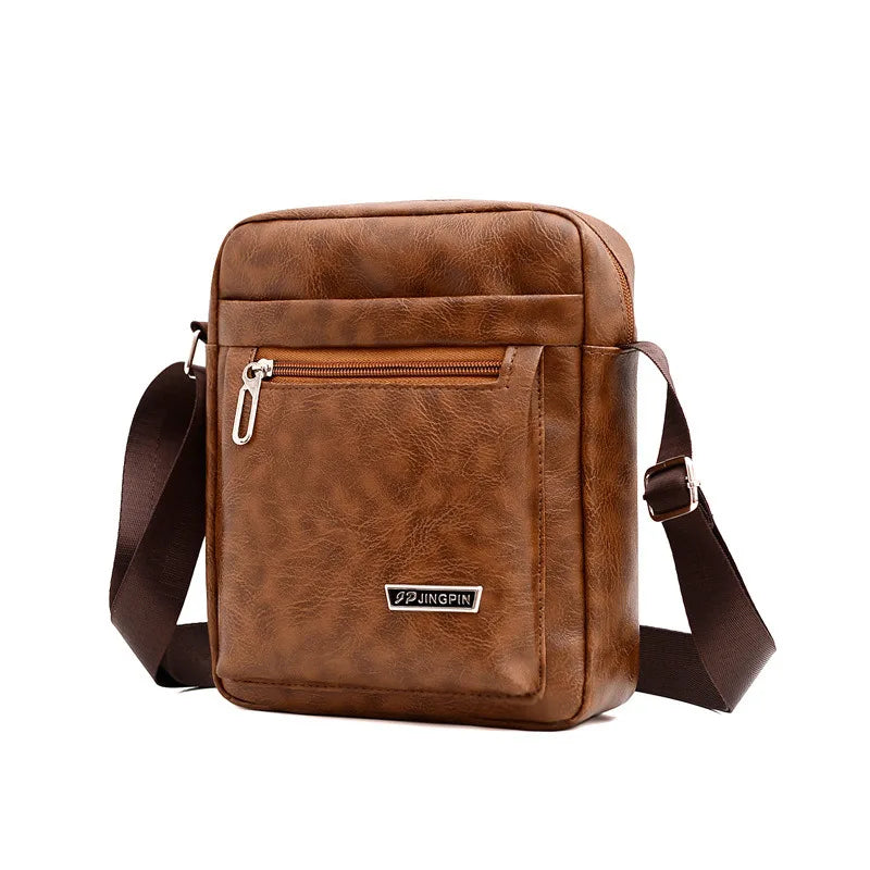 Men's Genuine Leather Crossbody Shoulder Bags High quality Tote Fashion Business Man Messenger Bag Leather Bags fanny pack