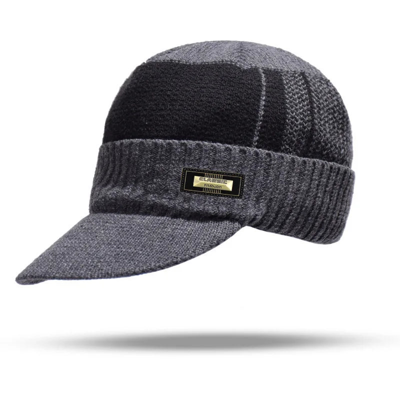 Winter Knitted Hat Caps Winter Beanie Hats Scarf Set Warm Knitted Hat Neck Warmer Suitable For Sking Outdoor Activities