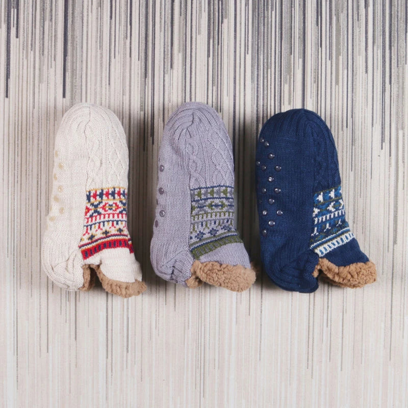 Winter Snow Socks Men Thicken Warm Home Bedroom Socks Slippers Man Non-Slip Foot Warmer Carpet knitted Socks Calcetines Hombre