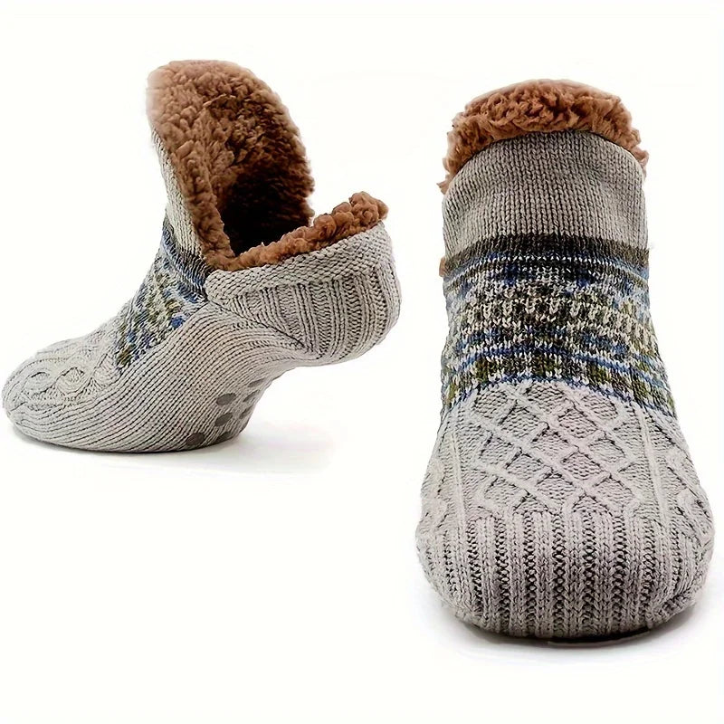 Winter Snow Socks Men Thicken Warm Home Bedroom Socks Slippers Man Non-Slip Foot Warmer Carpet knitted Socks Calcetines Hombre