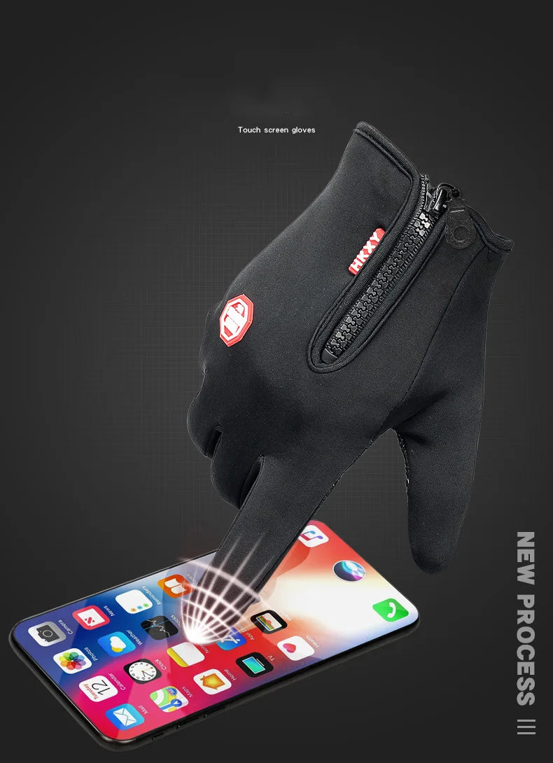 Winter Gloves For Men Women Touchscreen Warm Outdoor Cycling Driving Motorcycle Cold Gloves Windproof Non Slip Gloves