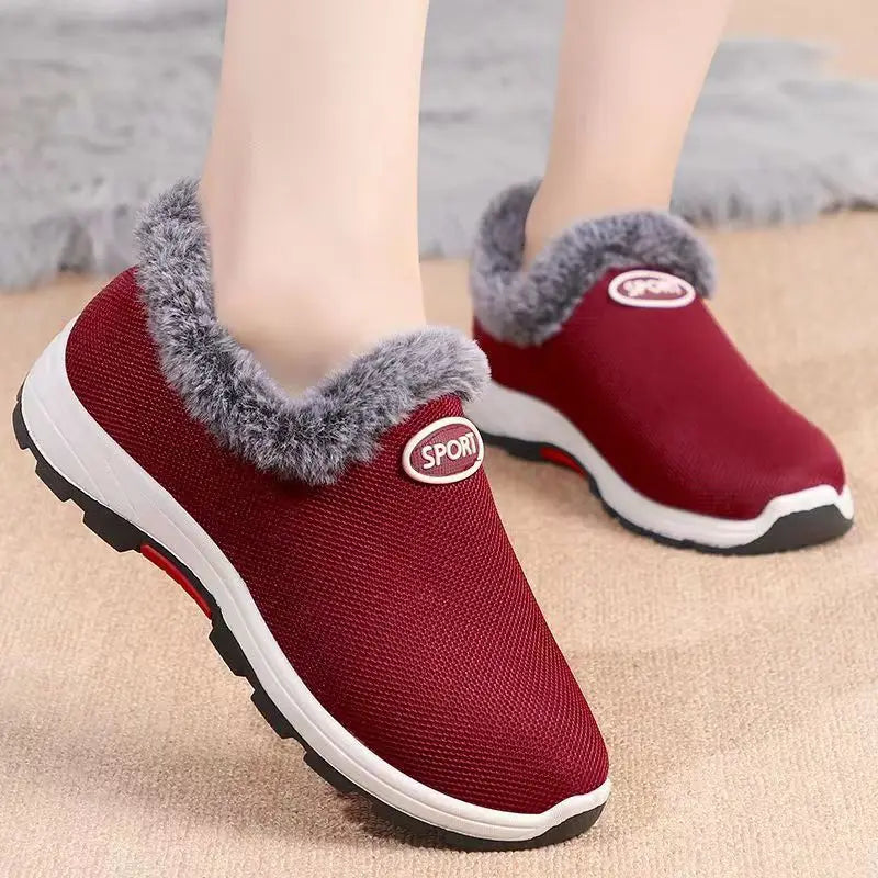 Waterproof Winter Boots for Women 2024 New Plush Snow Boots Women Ankle Boots Warm Black Couple Cotton Couples Platform Shoes