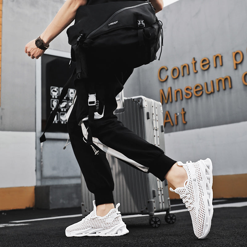 Men Shoes Summer 2023 New Breathable Mesh Hollow Tennis Shoes Man Running Sneakers Casual Sports Walking Shoes Tenis Masculino