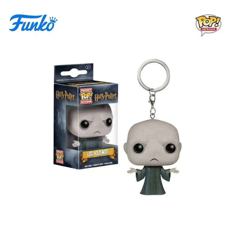 FUNKO POP Classic Film characters Dumbledore Harry Potter Lord Voldemort Hermione Toy Figures Collection Model Toys Key Chain